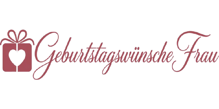 Logo von geburtstagswünsche-frau mit einem rosa Geschenk-Symbol.